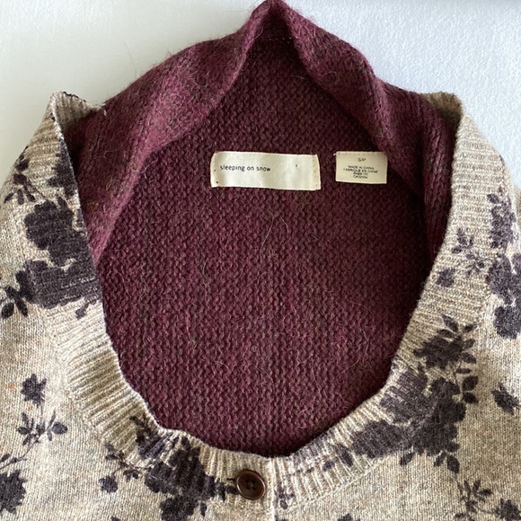 Anthropologie Sleeping On Snow Cozy Times Two sweater double layer gorgeous - Picture 4 of 16